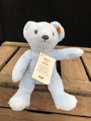 Steiff My First Teddy Bear (Blue 24cm)