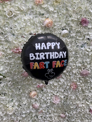 Balloon Happy Birthday Fart Face