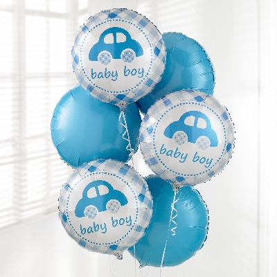 Baby Boy Balloon Bouquet.