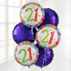 21st Birthday Balloon Bouquet.