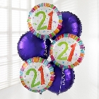 21st Birthday Balloon Bouquet.