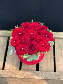 Fishlocks Love Box Red Velvet 12 Red Roses