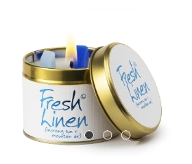 Lily Flame Fresh Linen Candle
