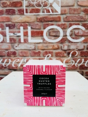 Cocoa Dusted Truffles with Salted Caramel Flavour